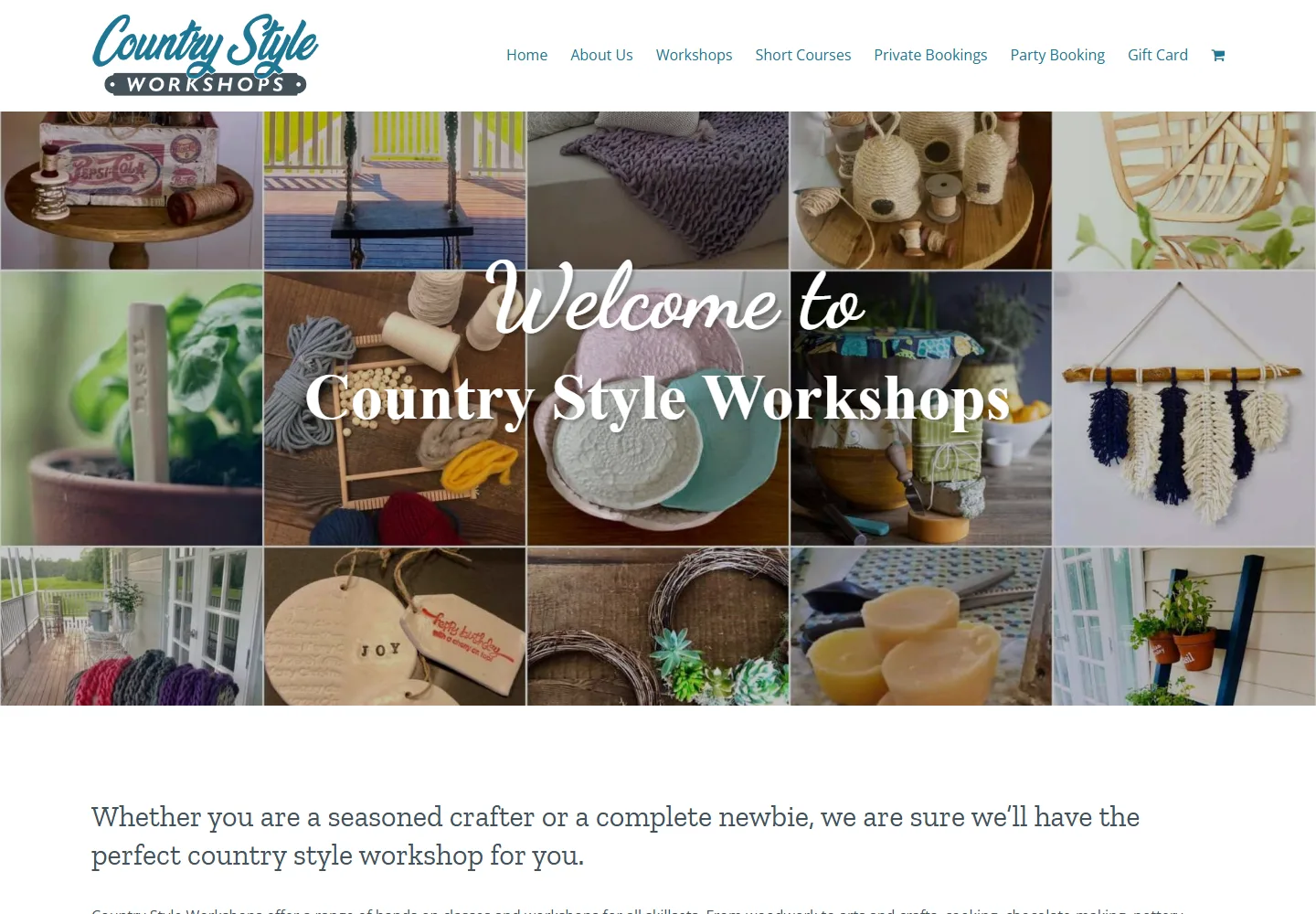 Country Style Workshops website screenshot